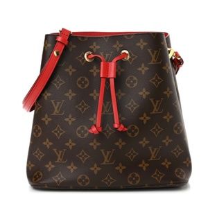 LOUIS VUITTON Monogram Neonoe MM in Coquelicot